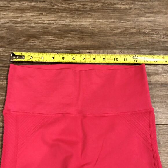 NUX Leggings Small Moderate Compression Pink High Waist NWT Ankle Crop - Picture 5 of 10